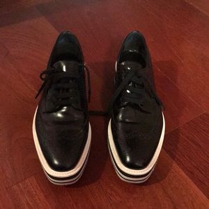 Prada leather Oxford shoes